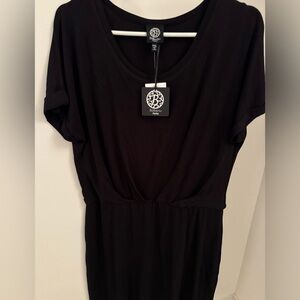 Bobeau Gathered Knit Dress